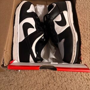Nike Black and White High-Top Sneakers
